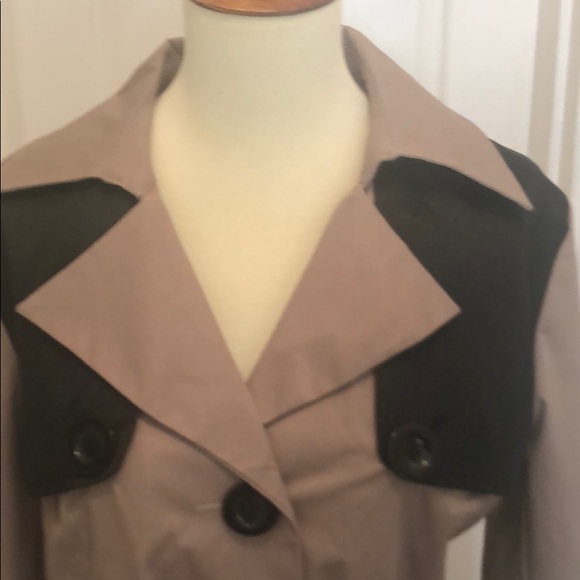 NWT Cynthia Rowley Trench Rain Coat - Picture 2 of 8